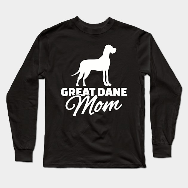 Great Dane Mom Long Sleeve T-Shirt by Designzz